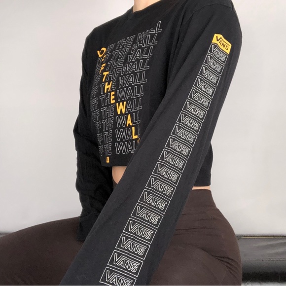 Vans Off The Wall Crop Long Sleeve Shirt SOLD - Picture 2 of 4